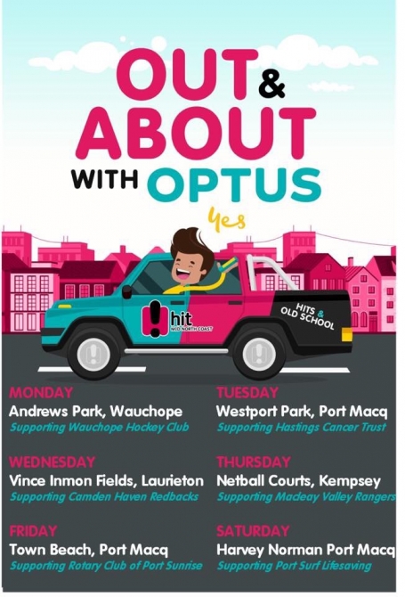 Joining the Optus &amp; Hit FM breakfast promotion in Westport Park&nbsp;