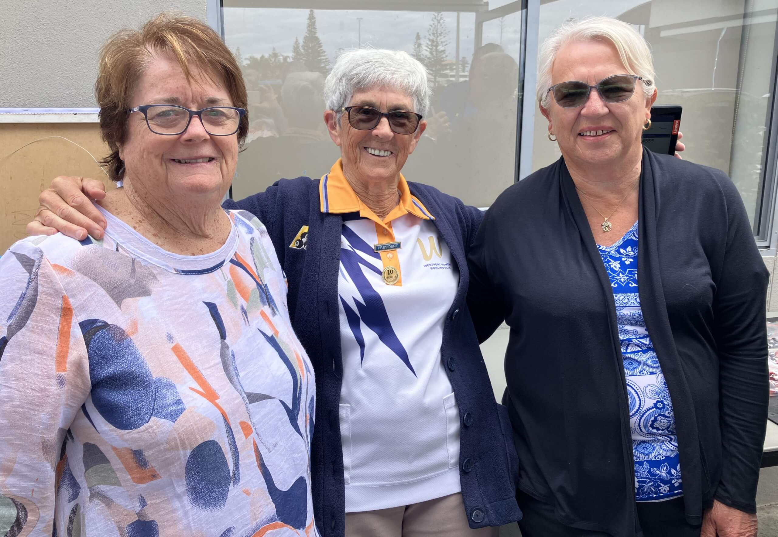 Lynne &amp; Sue, volunteers with the HCT, attended the West Port Ladies Bowls fundraiser for the Hastings Cancer Trust.