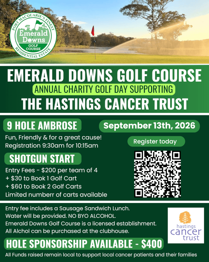 <b>Play some Golf at the Emerald Downs Golf Course on the 13th of September, 2026</b>